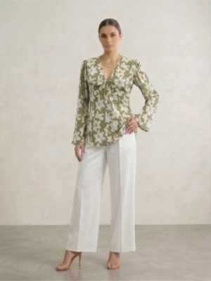 Flora Knot Luxe Top